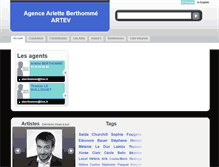 Tablet Screenshot of agence-berthomme.com